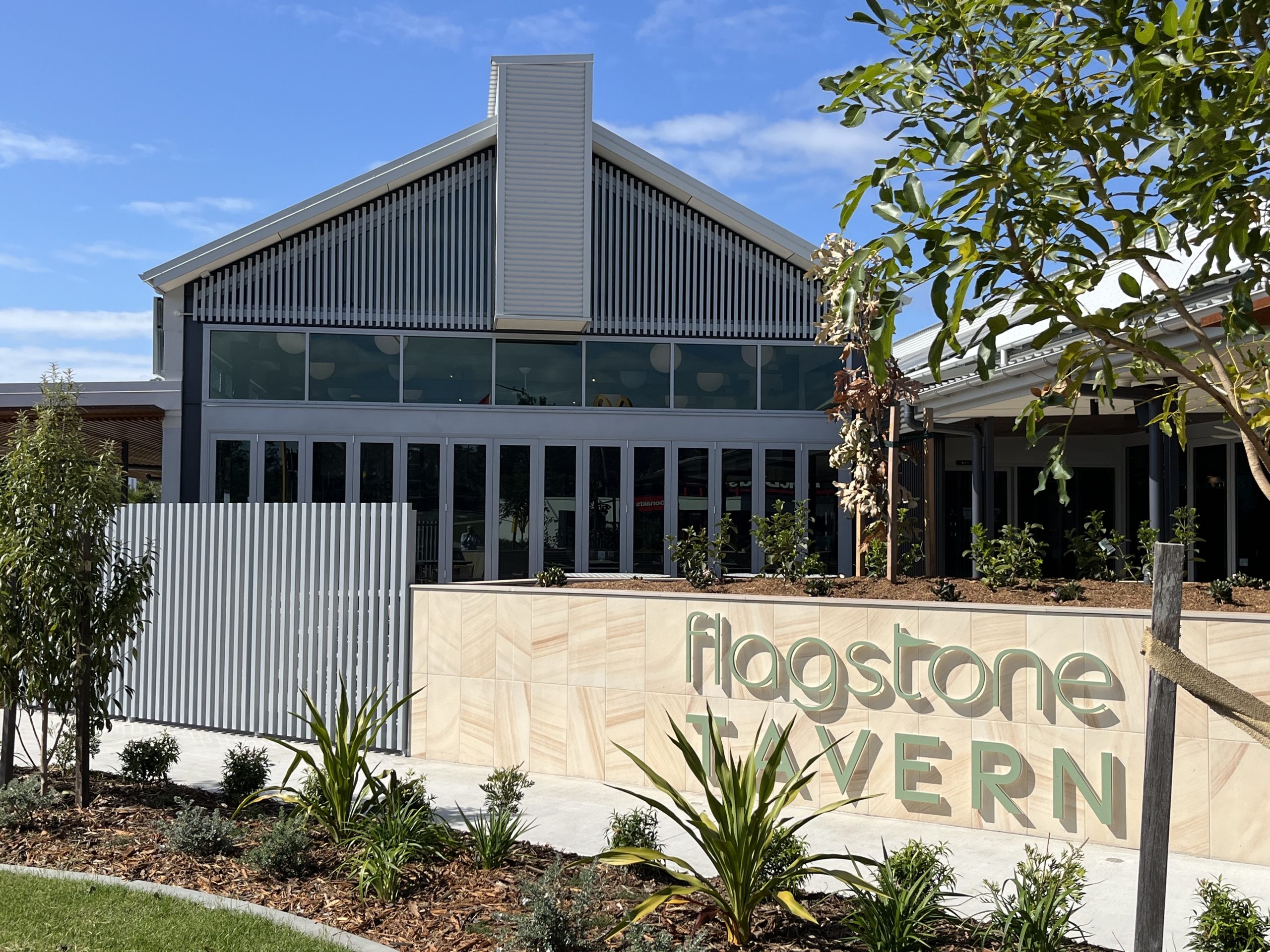 The front viewpoint of the Flagstone Tavern